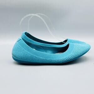 Allbirds Shoes Women 8 Blue Tree Breezers Ballet Knit Flats Comfortable Washable